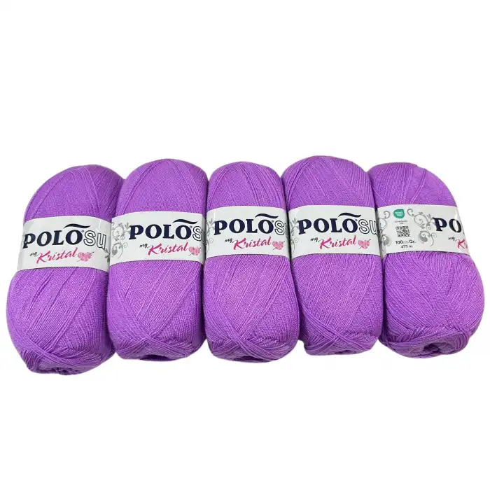 Polosu Kristal Lif İpi 5li Paket(Leylak)-Psk01-08