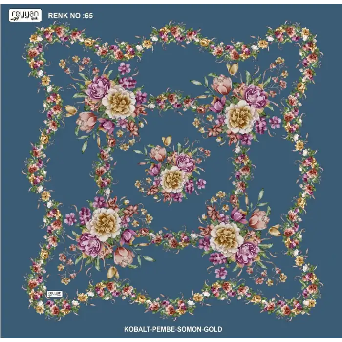 Reyyan İpek 100 cm Desenli Oyalık Yazma (ryyn-463-23)