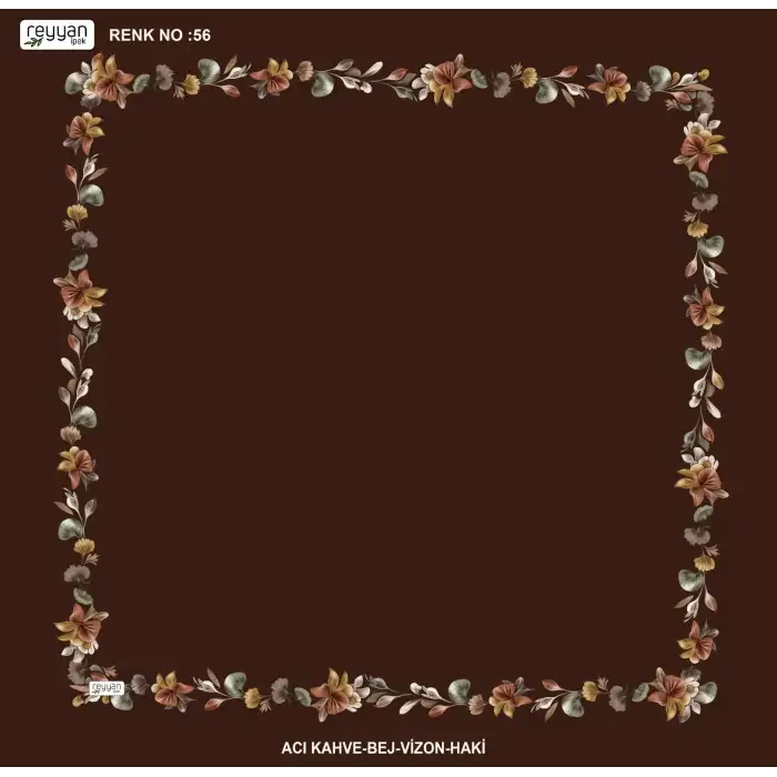 Reyyan İpek 100 cm Desenli Oyalık Yazma (ryyn-464-16)