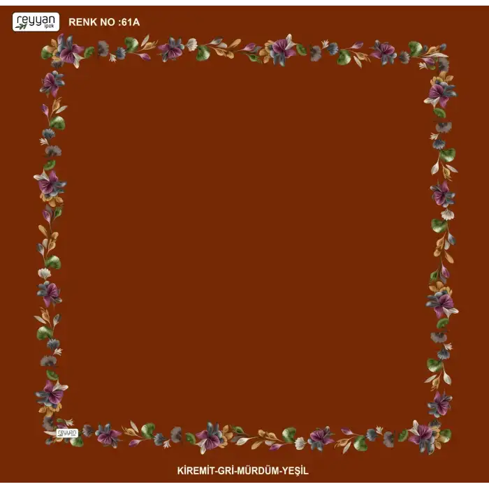 Reyyan İpek 100 cm Desenli Oyalık Yazma (ryyn-464-20)