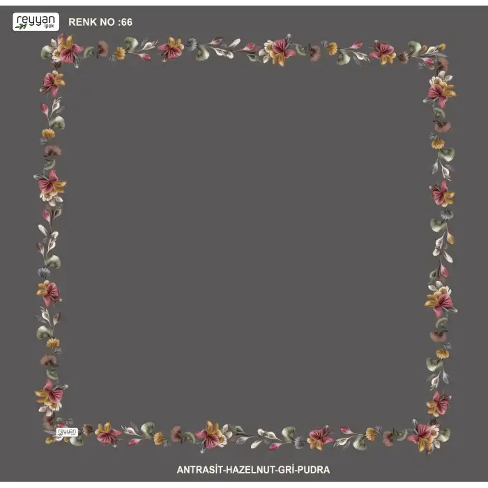 Reyyan İpek 100 cm Desenli Oyalık Yazma (ryyn-464-23)
