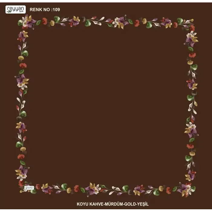 Reyyan İpek 100 cm Desenli Oyalık Yazma (ryyn-464-25)
