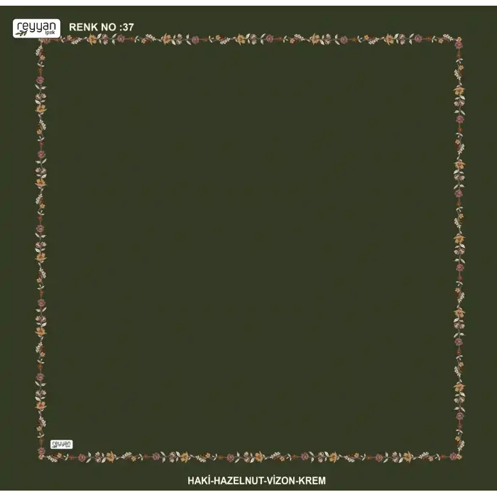 Reyyan İpek 100 cm Desenli Oyalık Yazma (ryyn-465-19)