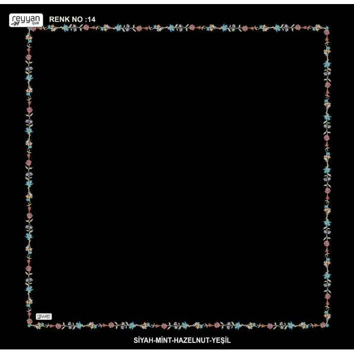 Reyyan İpek 100 cm Desenli Oyalık Yazma (ryyn-465-21)