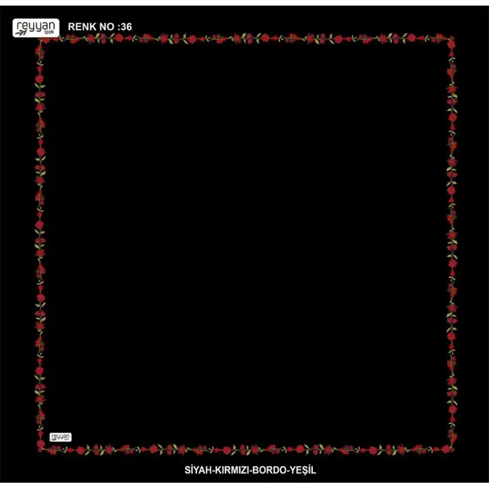 Reyyan İpek 100 cm Desenli Oyalık Yazma (ryyn-465-27)