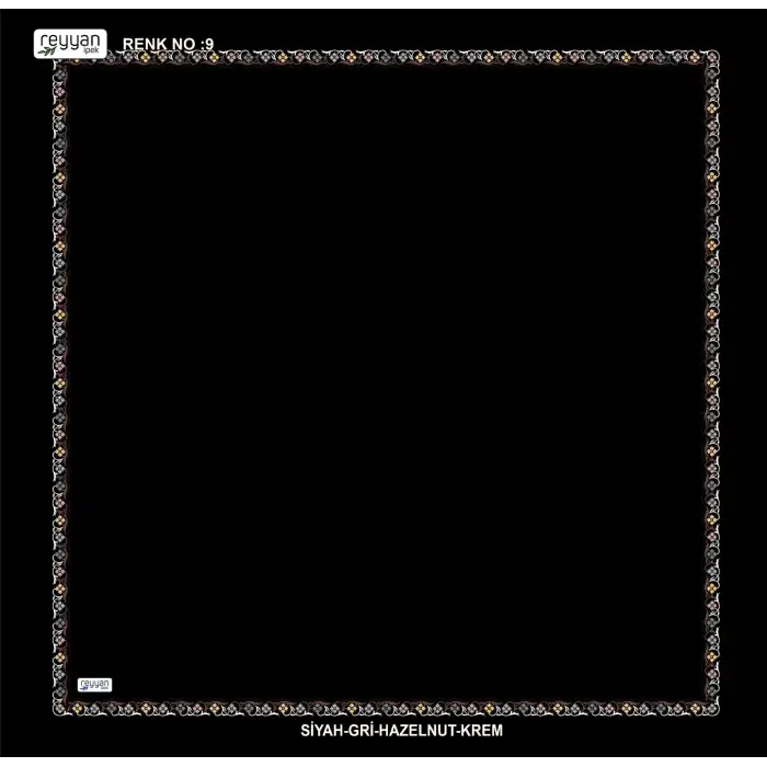 Reyyan İpek 100 cm Desenli Oyalık Yazma (ryyn-466-15)