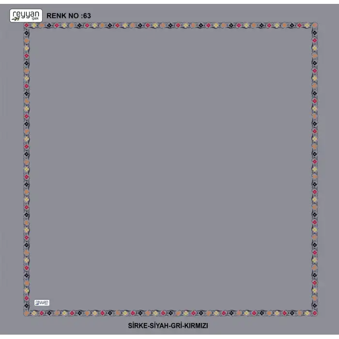 Reyyan İpek 100 cm Desenli Oyalık Yazma (ryyn-466-20)