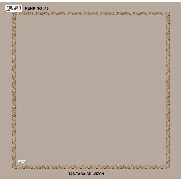 Reyyan İpek 100 cm Desenli Oyalık Yazma (ryyn-466-24)