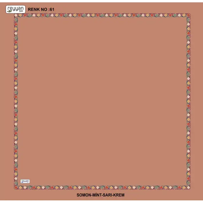 Reyyan İpek 100 cm Desenli Oyalık Yazma (ryyn-466-26)