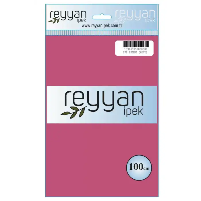 Reyyan İpek 100 Cm Düz Poşetli Yazma (Pembe Koyu)-072