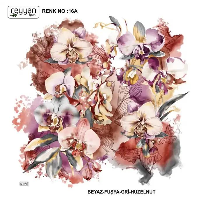 Reyyan İpek 100 cm Oyalık Yazma (ryyn-370-12)
