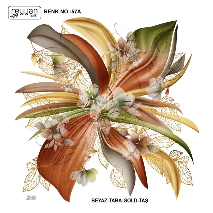 Reyyan İpek 100 cm Oyalık Yazma (ryyn-374-24)
