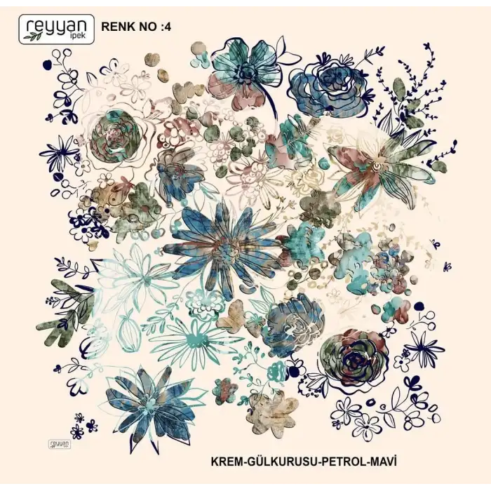 Reyyan İpek 100 cm Oyalık Yazma (ryyn-375-18)