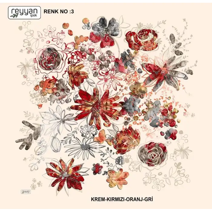 Reyyan İpek 100 cm Oyalık Yazma (ryyn-375-28)