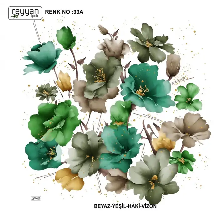 Reyyan İpek 100 cm Oyalık Yazma (ryyn-381-12)
