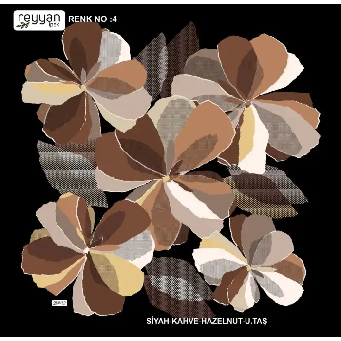Reyyan İpek 100 cm Oyalık Yazma (ryyn-390-08)