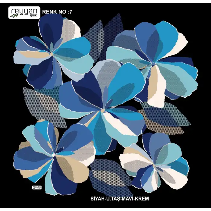 Reyyan İpek 100 cm Oyalık Yazma (ryyn-390-09)