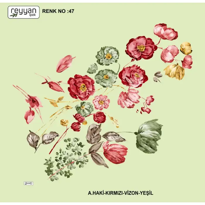 Reyyan İpek 100 cm Oyalık Yazma (ryyn-394-14)