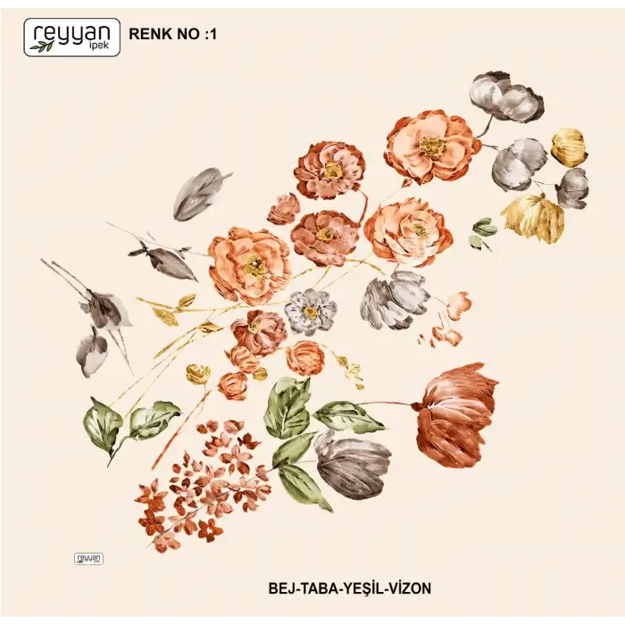 Reyyan İpek 100 cm Oyalık Yazma (ryyn-394-27)