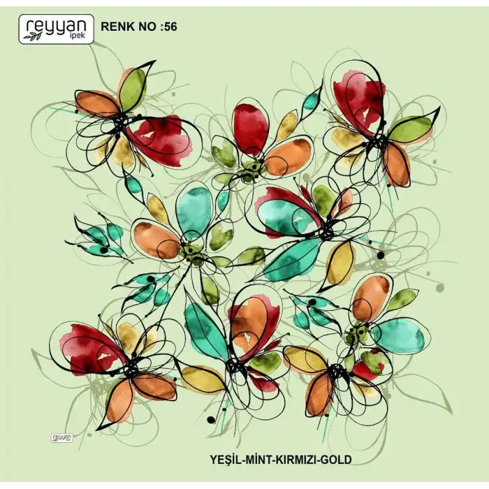 Reyyan İpek 100 cm Oyalık Yazma (ryyn-397-11)
