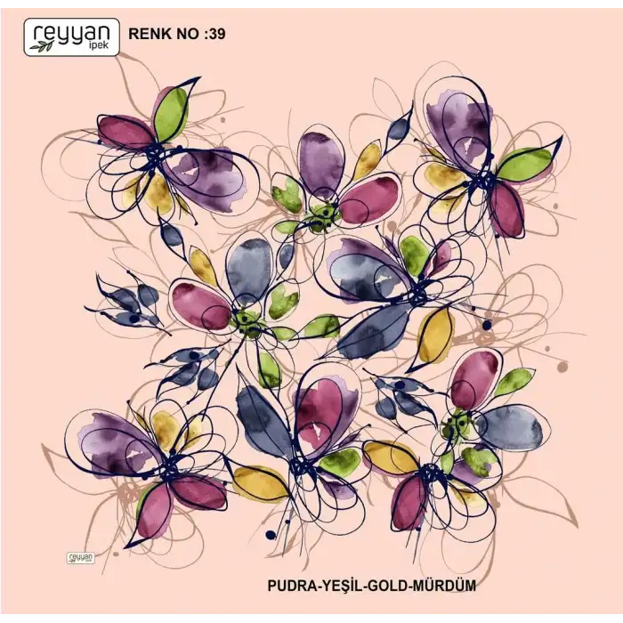 Reyyan İpek 100 cm Oyalık Yazma (ryyn-397-13)