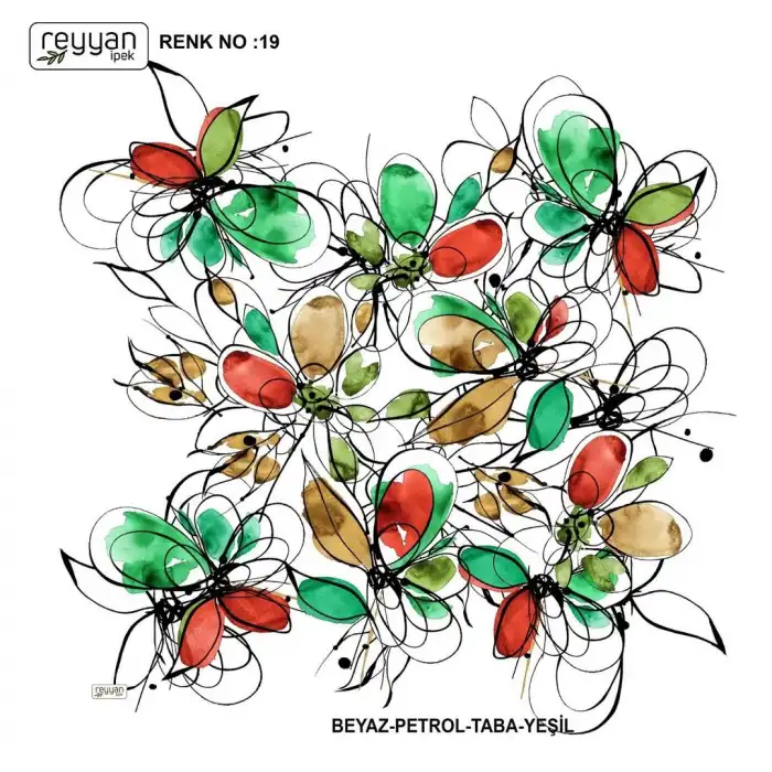 Reyyan İpek 100 cm Oyalık Yazma (ryyn-397-25)