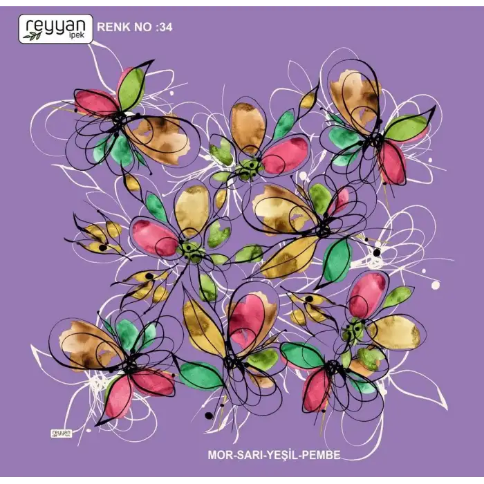 Reyyan İpek 100 cm Oyalık Yazma (ryyn-397-30)