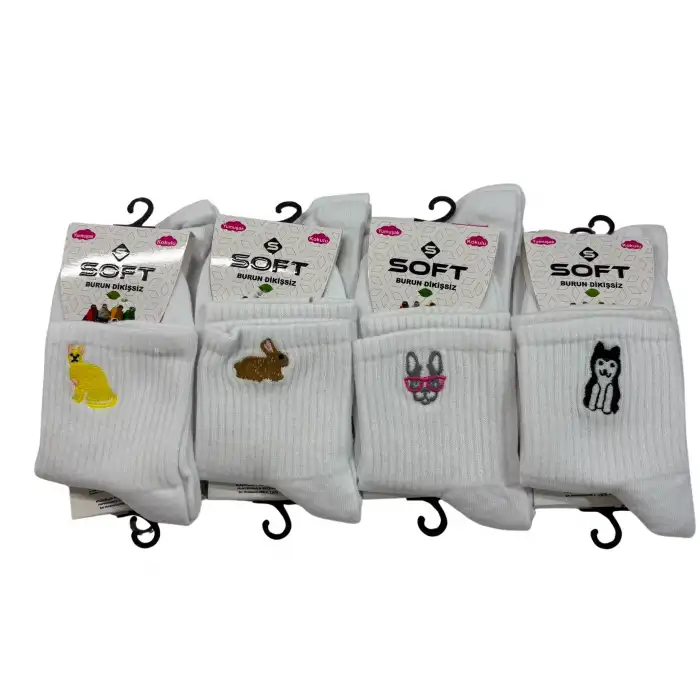 Soft Kadın Patik Çorap (12 adet) - (KPÇ-01-27)