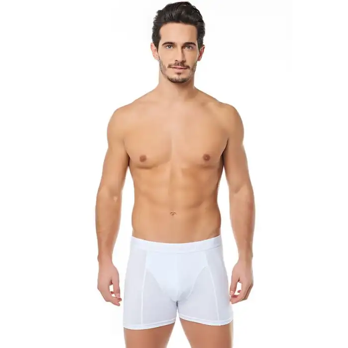 Tutku Erkek Likralı Boxer Beyaz (tea06)