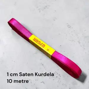 1 cm Saten Kurdele (10 mt.) - (SK-01-14)