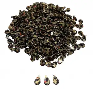 Pleksi Oya İşleme Pulu Hürrem Küpe Model (Bakır Desenli) (pul05-15)