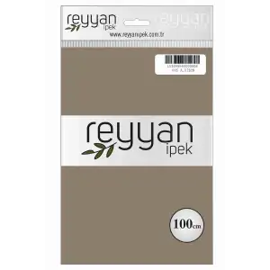 Reyyan İpek 100 Cm Düz Poşetli Yazma (Vizon Açık)-005