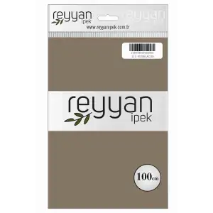 Reyyan İpek 100 Cm Düz Poşetli Yazma (Vizon Açık)-123