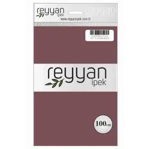 Reyyan İpek 100 Cm Düz Poşetli Yazma (Koyu Pudra)-087