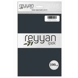 Reyyan İpek 100 Cm Düz Poşetli Yazma (Mavi Gri)-147