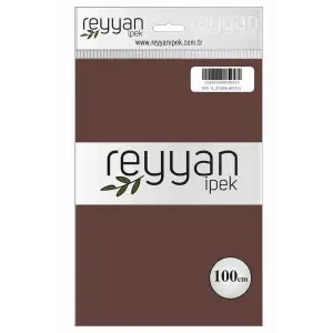 Reyyan İpek 100 Cm Düz Poşetli Yazma (Koyu Pudra)-090