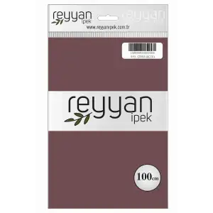 Reyyan İpek 100 Cm Düz Poşetli Yazma (Güvez Açık)-093