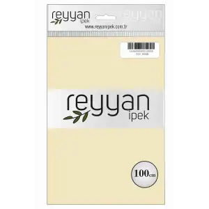 Reyyan İpek 100 Cm Düz Poşetli Yazma (Krem)-002