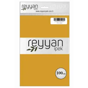 Reyyan İpek 100 Cm Düz Poşetli Yazma (Gold)-076