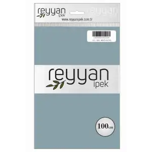 Reyyan İpek 100 Cm Düz Poşetli Yazma (Buz Mavi)-121