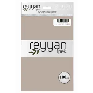 Reyyan İpek 100 Cm Düz Poşetli Yazma (Pastel Vizon)-153