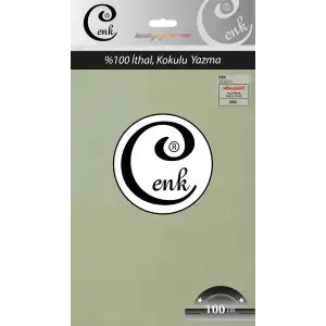 Cenk Düz 100 cm Poşetli Oyalık Yazma -(Adaçayı)-(301-084)