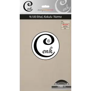 Cenk Düz 100 cm Poşetli Oyalık Yazma -(Fil Dişi)-(301-014)