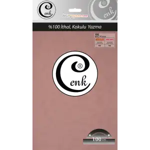 Cenk Düz 100 cm Poşetli Oyalık Yazma -(Kirli Pudra)-(301-102)