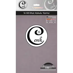 Cenk Düz 100 cm Poşetli Oyalık Yazma -(Kakao)-(301-769)