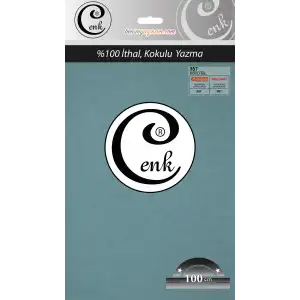 Cenk Düz 100 cm Poşetli Oyalık Yazma -(Koyu Nil)-(301-357)