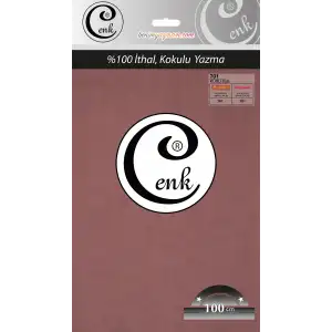 Cenk Düz 100 cm Poşetli Oyalık Yazma -(Kuru Gül)-(301-701)