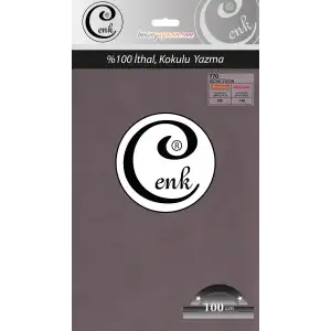 Cenk Düz 100 cm Poşetli Oyalık Yazma -(Sıcak Vizon)-(301-770)