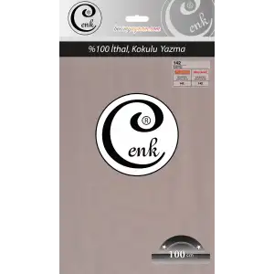 Cenk Düz 100 cm Poşetli Oyalık Yazma -(Ekru)-(301-142)
