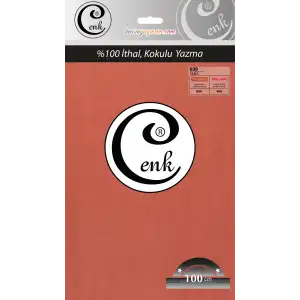 Cenk Düz 100 cm Poşetli Oyalık Yazma -(Taba)-(301-639)